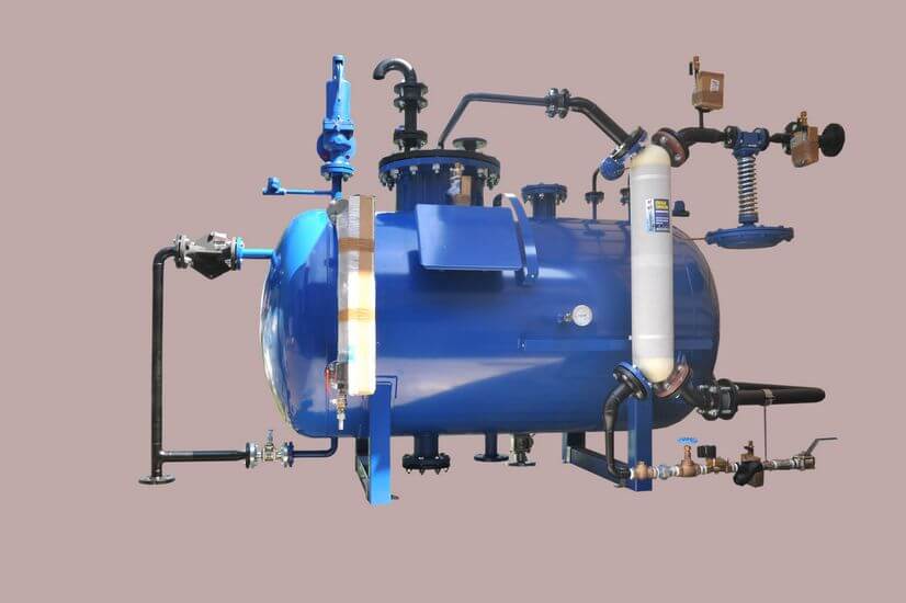 Water preparation station without degassing column