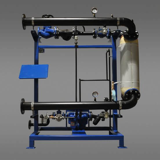 Water-to-water heating module