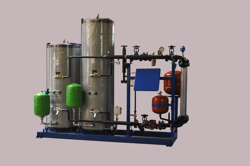 Prefabricated heating unit steam system